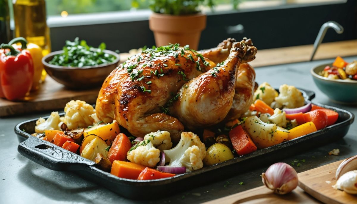 Fırında Sebzeli Tepsi Tavuk: Aile İçin Kolay Hafta Sonu Menüsü